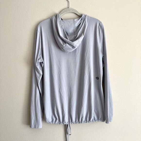 Mountain Hardwear Womens Gray Crater Lake Hoody Size Large Lightweight Active - Picture 6 of 10